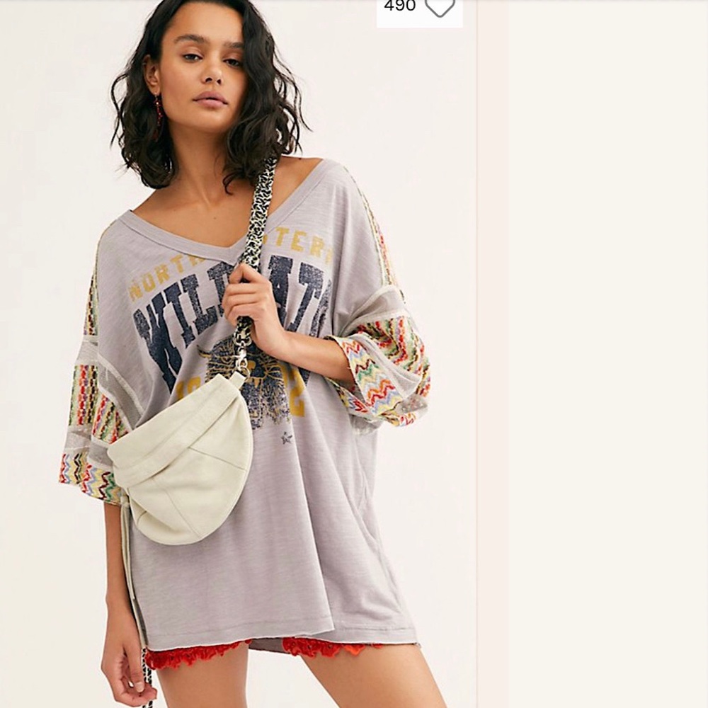 Free People We The Free Casbah Oversized Tee NWT